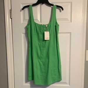 GB Vibrant Green Sleeveless Mini Dress